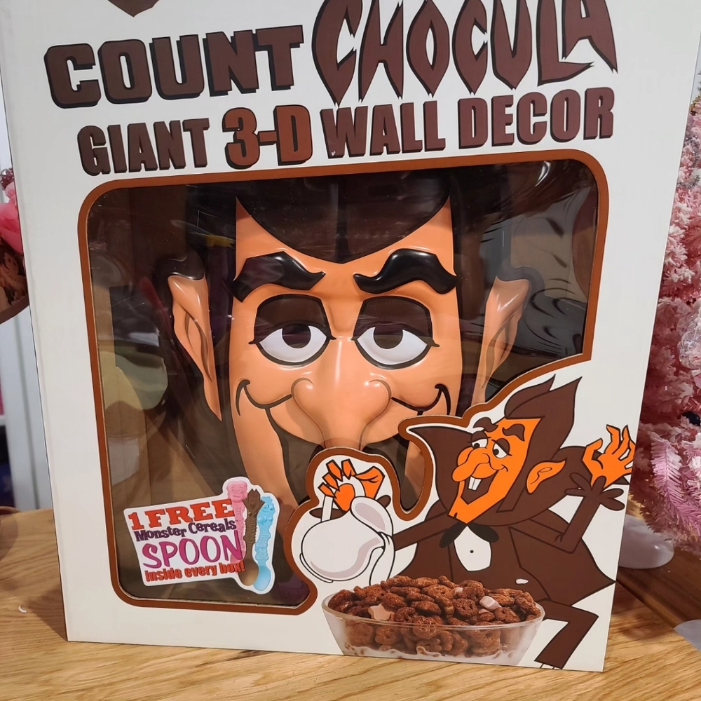 NEW! SUPER COOL 18" COUNT CHOCULA 3-D WALL DECOR HALLOWEEN!